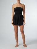 Women's Strapless Ruched Playsuit