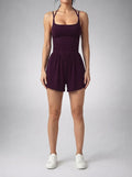 Women's Strappy Back Playsuit with Scoop Neck