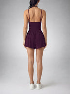 Women's Strappy Back Playsuit with Scoop Neck