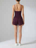 Women's Strappy Back Playsuit with Scoop Neck