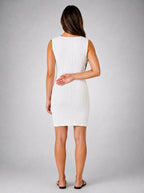 Women's V-Neck Padded Strap Mini Dress