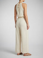 Women's Wide Leg Jumpsuit with Halter Neck